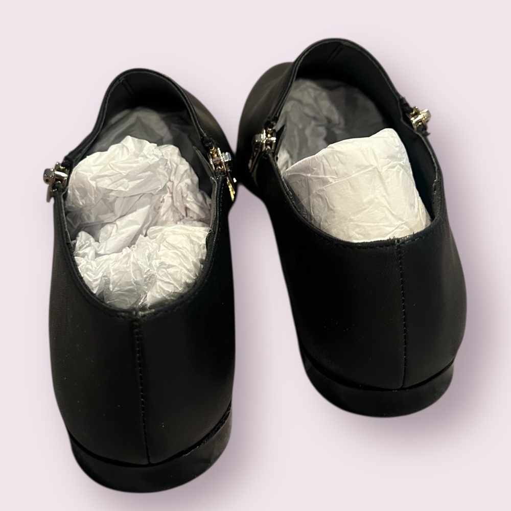 Women's New In Box Sole Society Birch Black Leather Shoes Size 9.5M - Picture 3 of 7